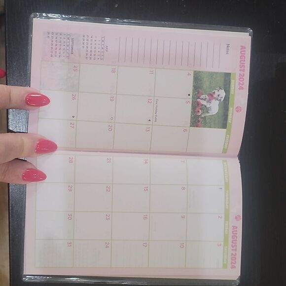 Puppies dogs corgi 2024 2025 monthly Planner pocketbook calendar pug frenchie - Picture 3 of 10